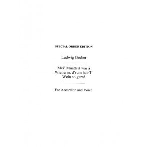 Gruber, L Mei Muatterl War A Wienerin Acdn