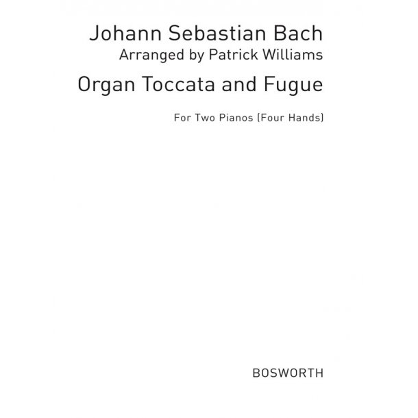 Bach, J S Organ Toccato And Fugue In D Minor 2pf4hnds