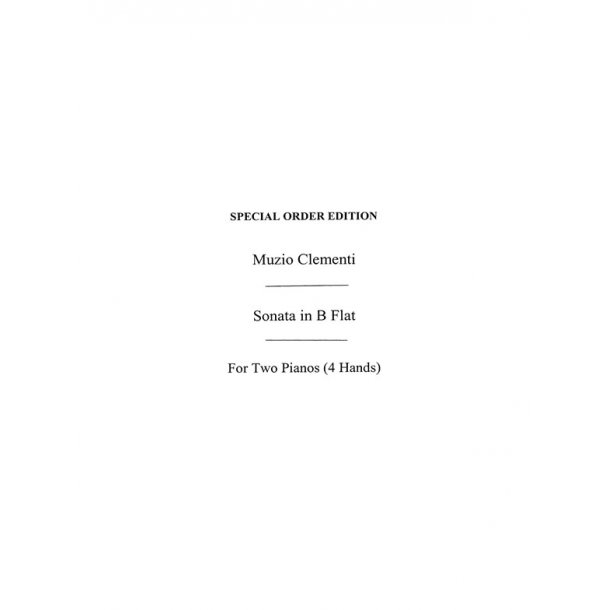 Clementi: Sonata In B Flat