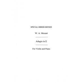 Mozart, Wa Adagio In E Kv261 Vln/Pf