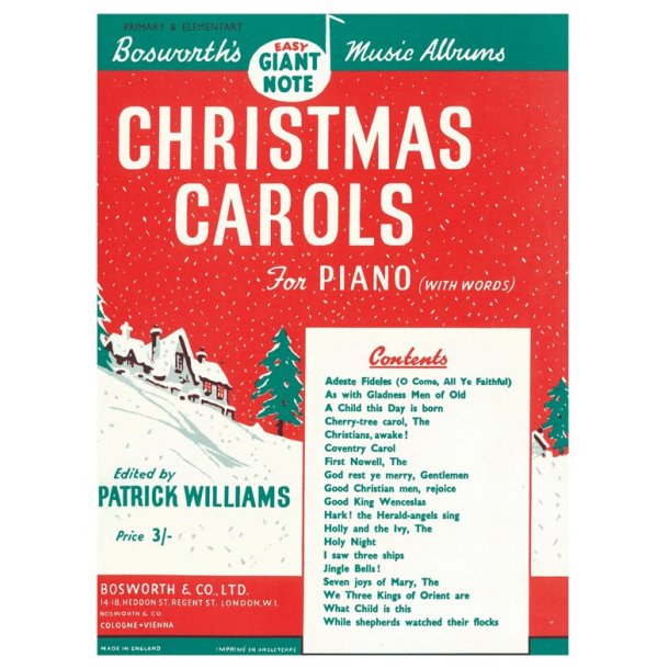 Christmas Carols For Piano With Words (Williams) Vce/Pf