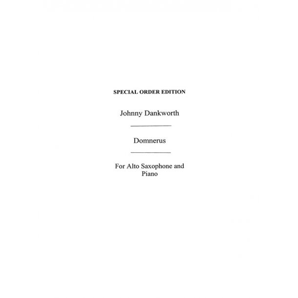 Dankworth, J Domnerus Alto Sax/Pf