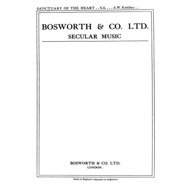 Ketelbey, A W Sanctuary Of The Heart Sa