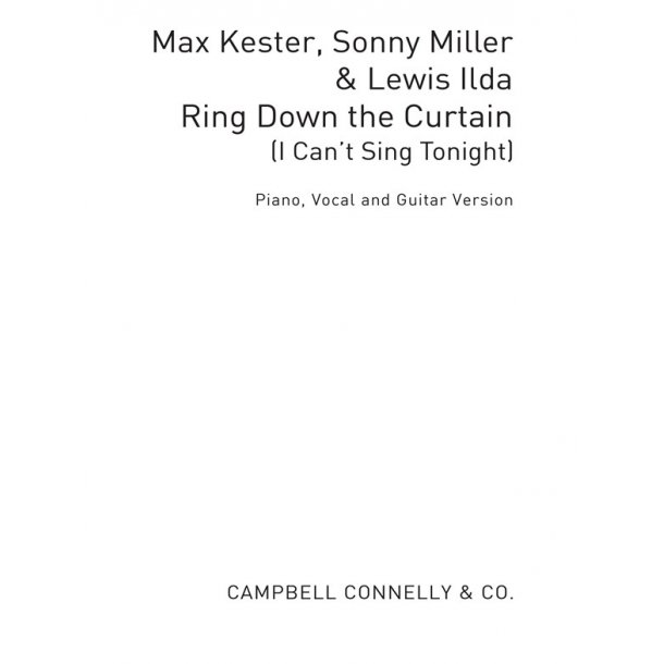 I Can't Sing Tonight (Ring Down The Curtain)