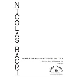 Nicolas Bacri: Piccolo Concerto Notturno