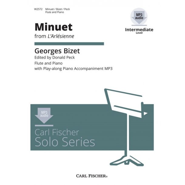 BIZET GEORGES MINUET FROM L'ARLESIENNE (ED PECK DONALD) FLT/PF BOOK/CD