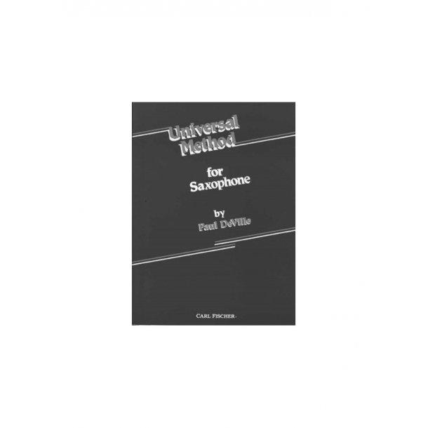 DEVILLE PAUL UNIVERSAL METHOD FOR SAXOPHONE SAX BOOK