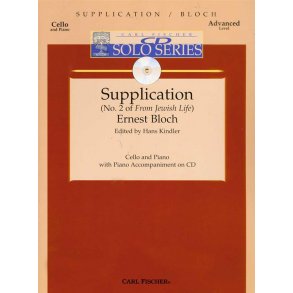 Bloch Supplication No. 2 Vlc Bk/Cd