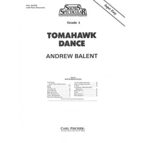 BALENT ANDREW TOMAHAWK DANCE CONCERT BAND FULL SCORE