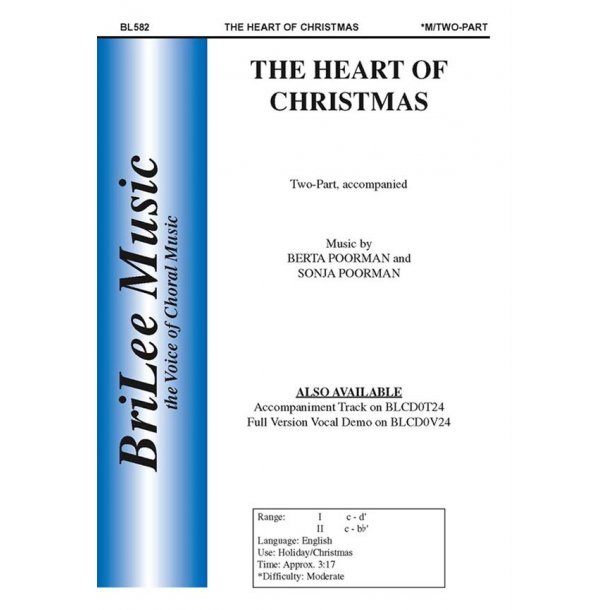 POORMAN BERTA &amp; SONJA THE HEART OF CHRISTMAS 2 PART CHORAL