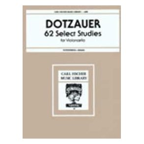 DOTZAUER 62 SELECT STUDIES FOR VIOLONCELLO BOOK 1 CELLO BOOK