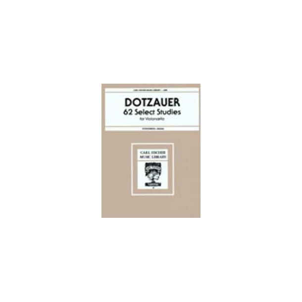 DOTZAUER 62 SELECT STUDIES FOR VIOLONCELLO BOOK 1 CELLO BOOK