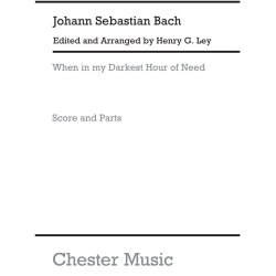 Bach, Js When In The Darkest Hour Of Need Score And Parts