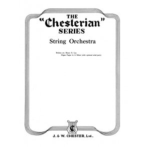 Brahms, J Organ Fugue In A Minor Score And Parts