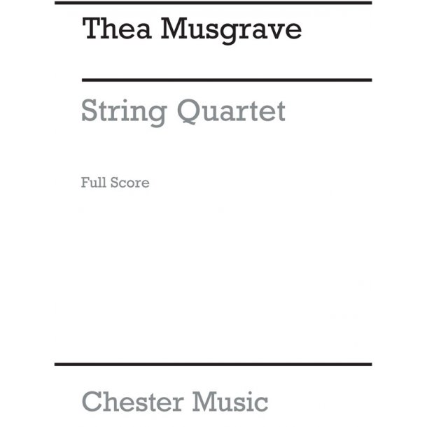 Thea Musgrave String Quartet Stsc