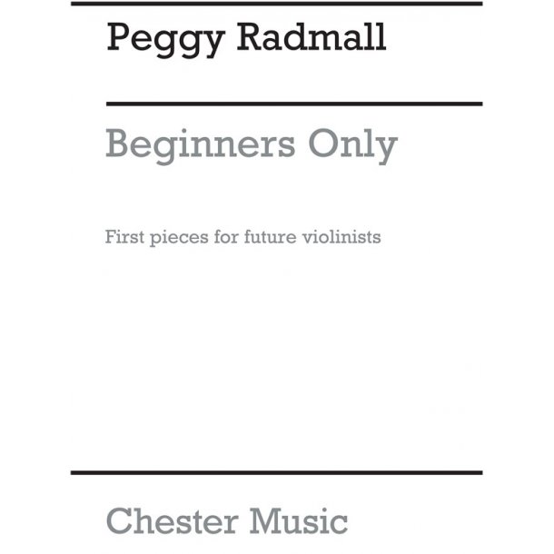 RADMALL PEGGY BEGINNERS ONLY VIOLIN & PIANO BOOK