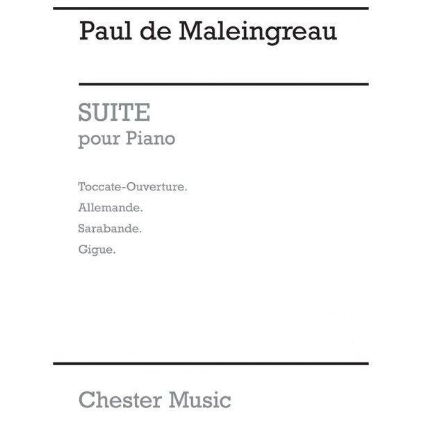 Paul De Maleingreau: Suite Pour Piano Op.9