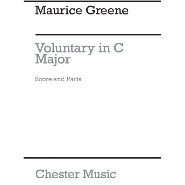 Greene: Voluntary In C Major (Score and Parts)