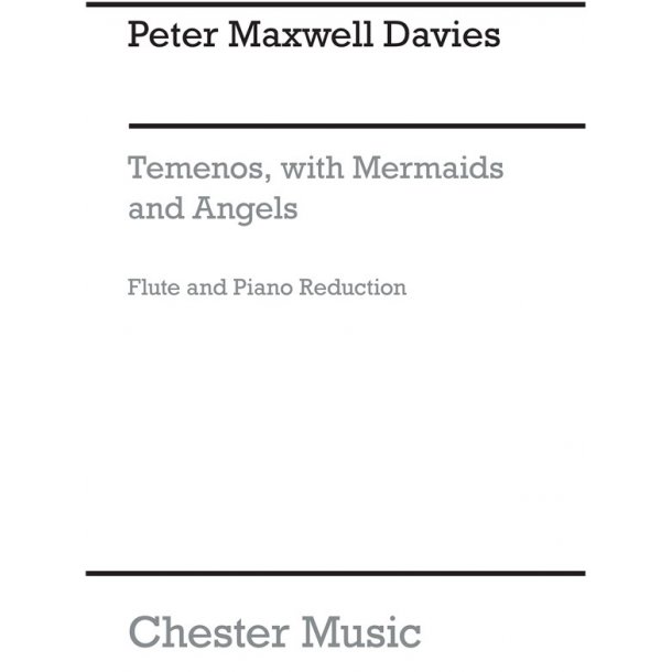 Peter Maxwell Davies: Temenos With Mermaids And Angels (Flute/Piano)