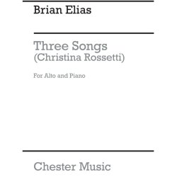 ELIAS BRIAN THREE SONGS CHRISTINA ROSSETTI ALTO & PIANO BOOK
