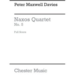 Peter Maxwell Davies: Naxos Quartet No.5 (Score)