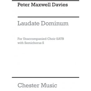 Maxwell Davies Laudate Dominum Satb