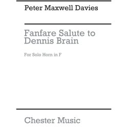 Peter Maxwell Davies: Fanfare-Salute To Dennis Brain (Solo Horn)