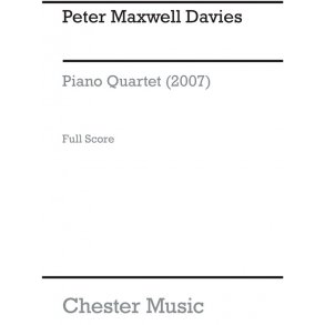 Peter Maxwell Davies: Piano Quartet (Score)