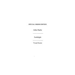 John Harle: Earthlight (Vocal Score)