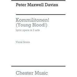Peter Maxwell Davies: Kommilitonen! (Young Blood!) - Vocal Score
