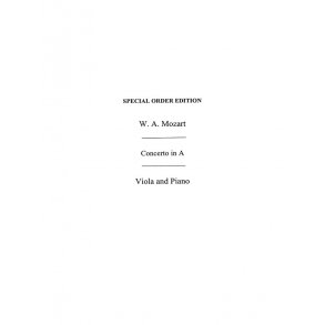 Mozart, Wa  Concerto In A K622 (Tertis) Arr Vla/Pf