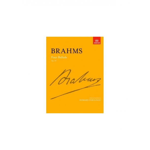 Brahms 4 Balads Op.10 Piano Pf Book
