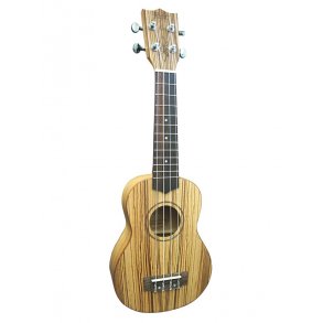 Flight: DUS322 Soprano Ukulele - Zebrano med kvalitetsvska