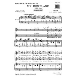 Chopin, F  My Homeland 2 Pt (Ea289)