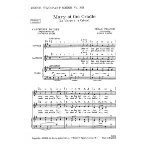 Franck, C Mary At The Cradle Sa 2 Pt (Geehl) (Tp186)
