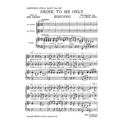 Trad Drink To Me Only 2pt/Piano
