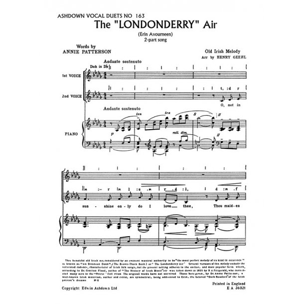 Londonderry Air Sa (Geehl) (Ea163)