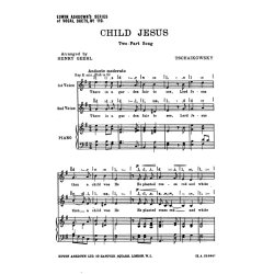 Tschaikowsky: Child Jesus Two Part Song