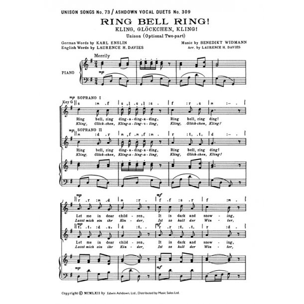 Widmann, B Ring Bell Ring 2-pt/Pf