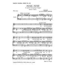 Mozart, W.A Peter Peter 4-pt Unison (Round)