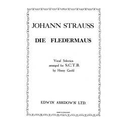 Strauss, J Selections Die Fledermaus Satb/Pf *Also Known As Ea36809*