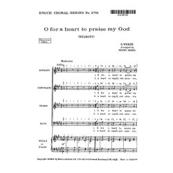 Webbe, S O For A Heart To Praise My God Satb/Pf