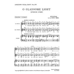 Sullivan  O Gladsome Light 2pt/Pf