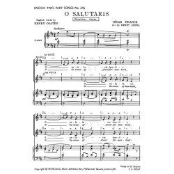 Franck, Cesar O Salutaris Hostia (Saviour Offered For Mankind) 2pt/Pf