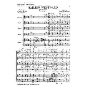Elgar: Sailing Westward For Soprano, Alto, Tenor And Bass