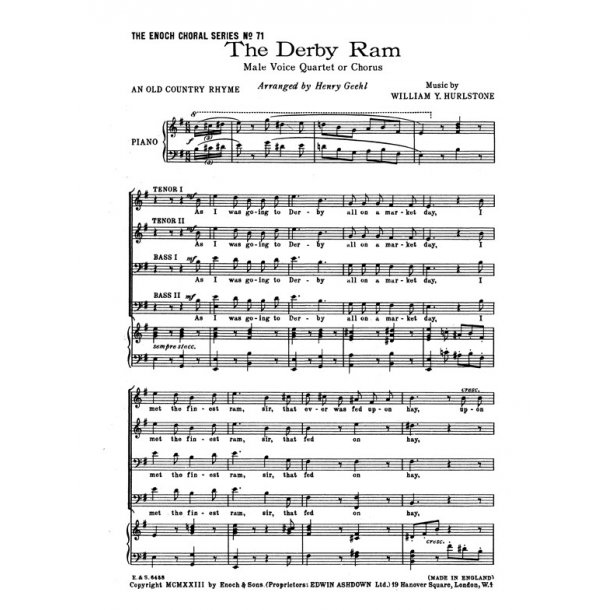 William Y. Hurlstone: The Derby Ram