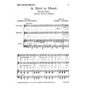 Joseph Roeckel: A Bird In Hand (2 Part/Piano)