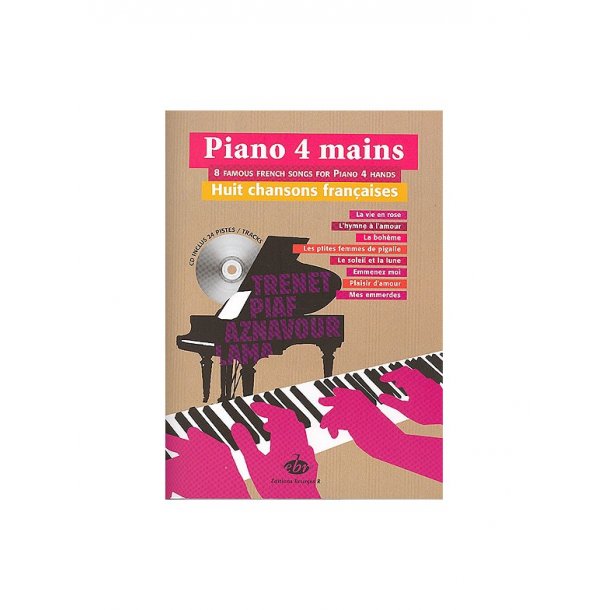 Piano 4 mains, 8 Chansons Fran&ccedil;aises