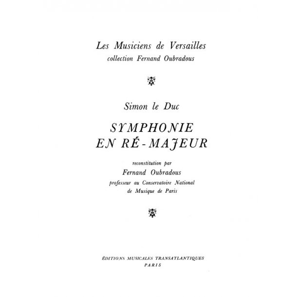 Simon Leduc: Symphonie En R Majeur