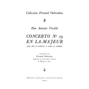 Antonio Vivaldi: Concerto N19, En La Majeur